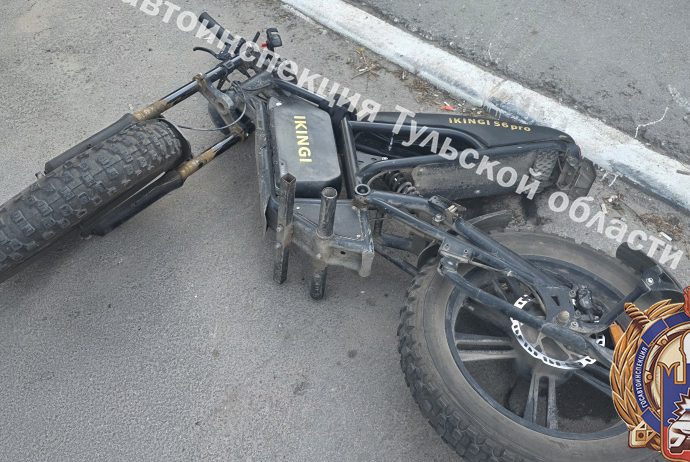 Вечером 20 мая в Туле произошло ДТП с участием электровелосипеда.