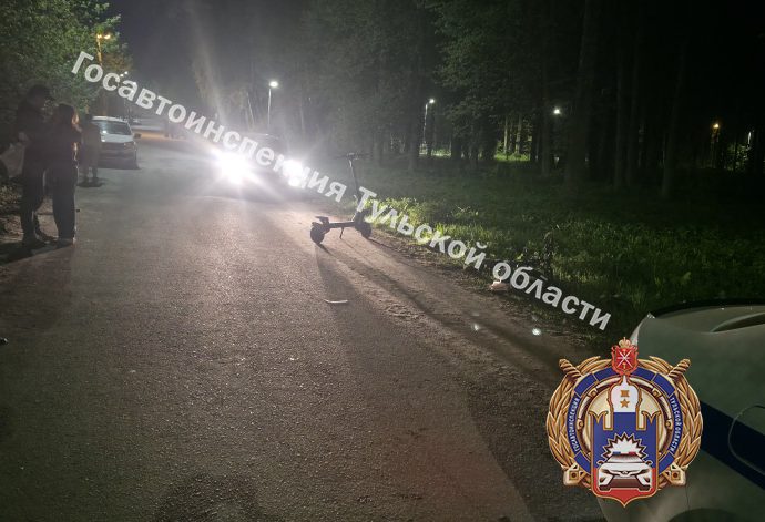 Вечером 12 мая в Туле произошло дорожно-транспортное происшествие с участием средств индивидуальной мобильности.