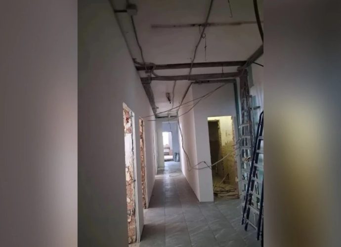 В Волово продолжается капитальный ремонт районного Дома культуры.