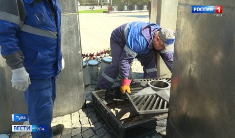 В Туле приводят в порядок Вечные огни