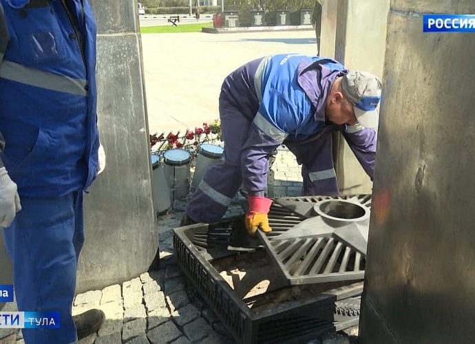 В Туле приводят в порядок Вечные огни