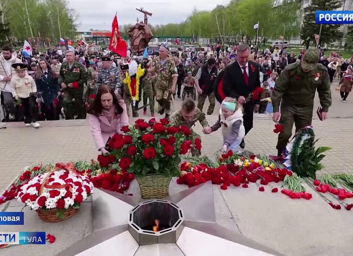 С размахом День Победы отметили в Узловой