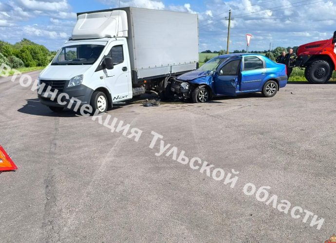 Водитель «Рено» пострадала в ДТП на трассе Кимовск — Таболо