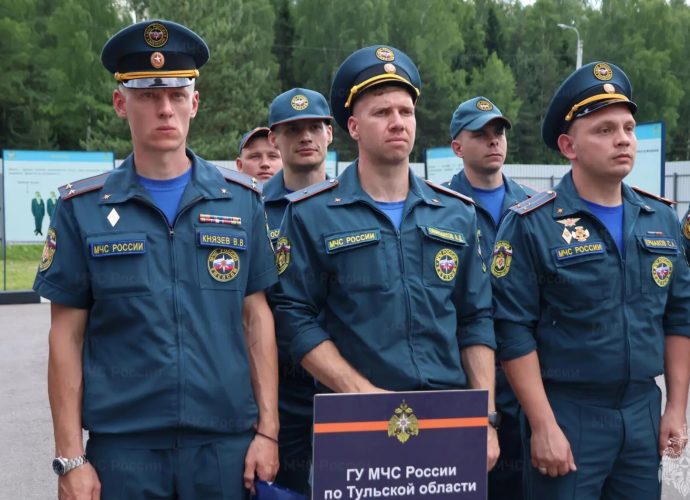 Новомосковские спасатели — в десятке лучших газодымозащитников ЦФО