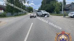 В Богородицке «Сузуки» столкнулась с мопедом