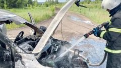 Два автомобиля сгорели в Тульской области за сутки