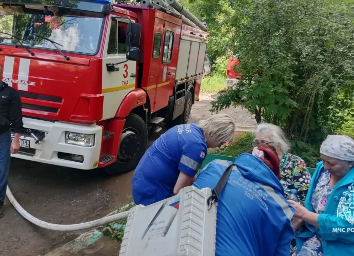 На пожаре в Туле погибла 65-летняя женщина