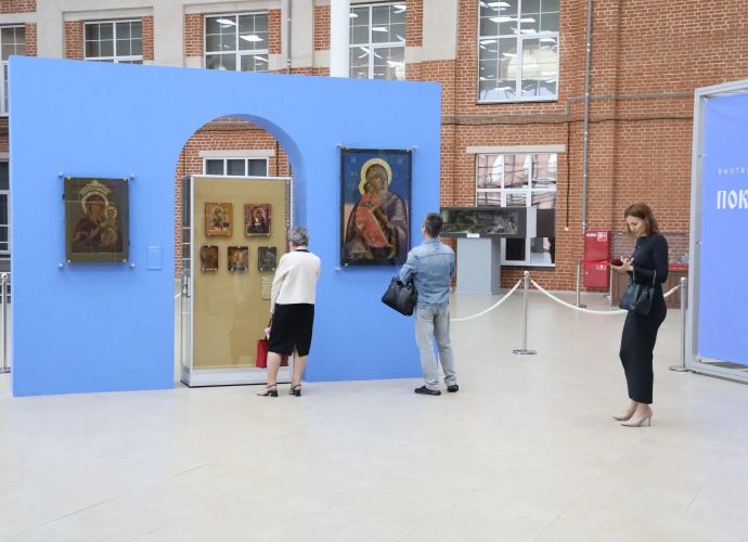 В атриуме Тульского кремля открылась выставка икон Богоматери из собрания Музея имени Андрея Рублёва