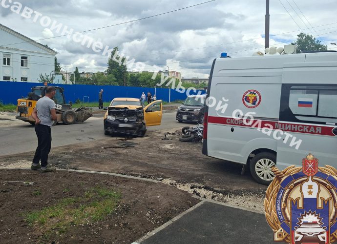 В Новомосковске сбили мотоциклиста