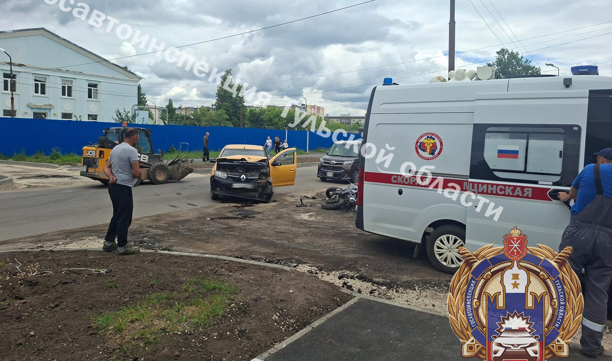 В Новомосковске сбили мотоциклиста