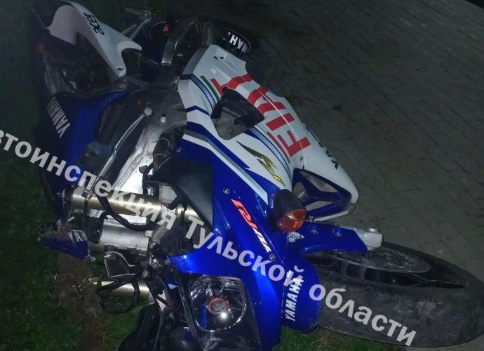 В Суворове пьяный мотоциклист опрокинулся в кювет