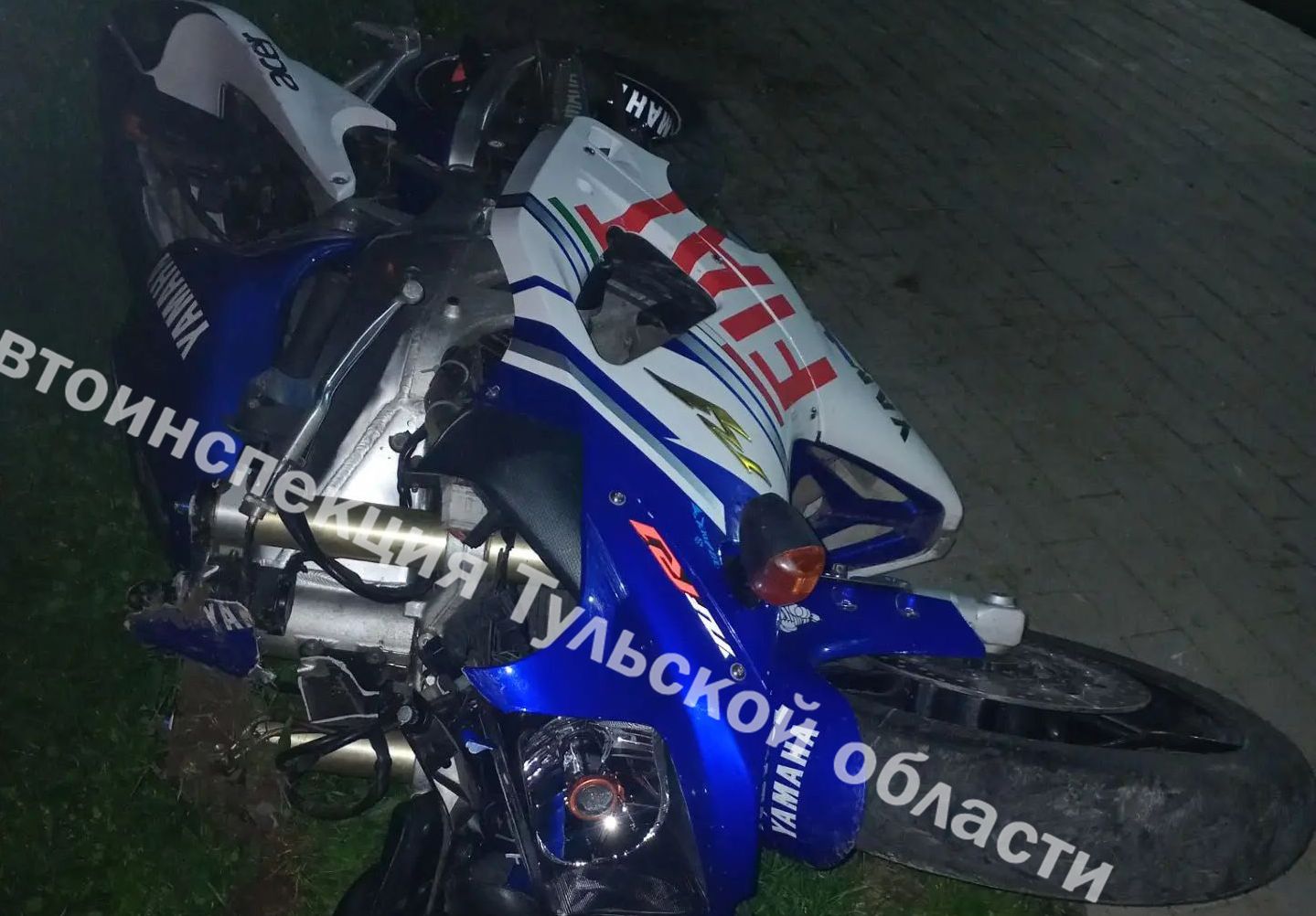 В Суворове пьяный мотоциклист опрокинулся в кювет