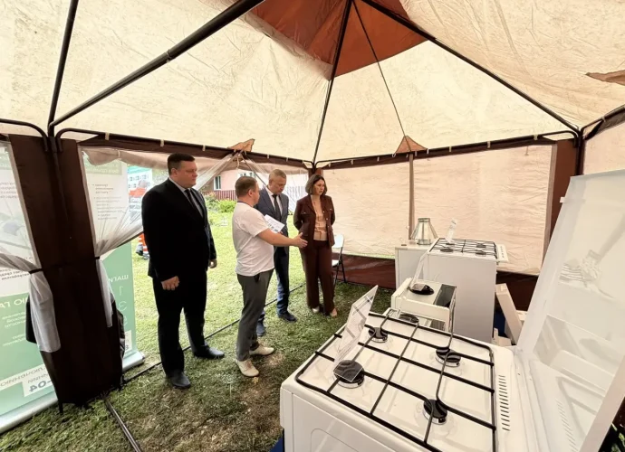 В деревне Железница Белевского района появился  газ