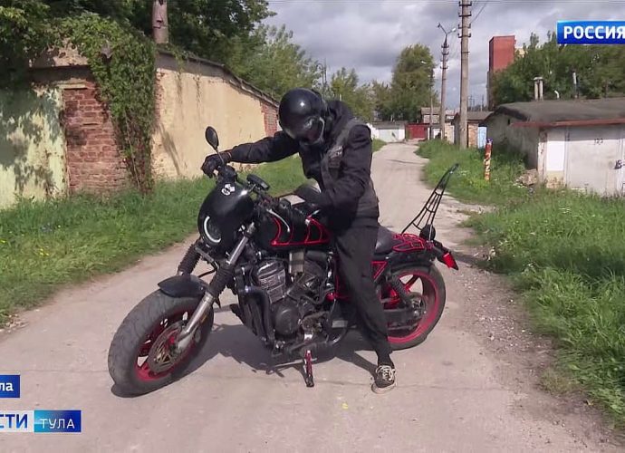 Туляку удалось оформить самодельный мотоцикл