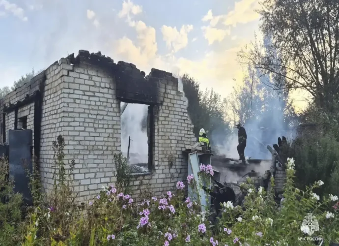 Пожар в Веневском районе унес жизнь 67-летнего мужчины