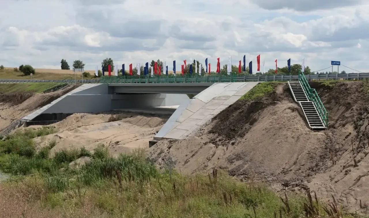 В Тепло-Огаревском районе досрочно открыли мост через реку Мутную В Тепло-Огаревском районе досрочно открыли мост через реку Мутную