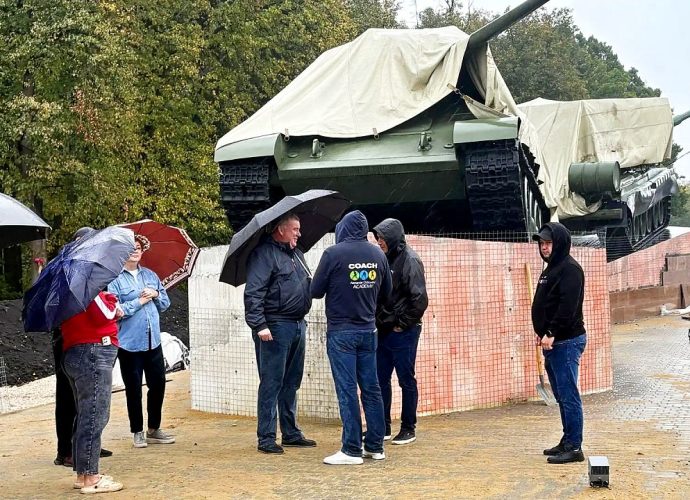 Танковый мемориал на Московском шоссе закончат на следующей неделе