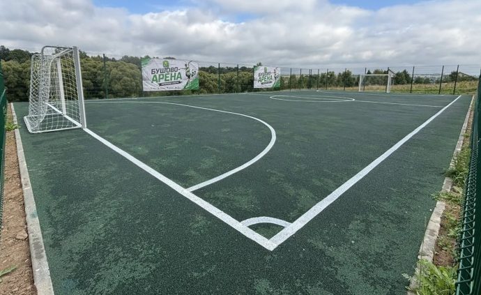 Многофункциональную спортплощадку установили в тульском селе Бушово