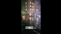 В Туле на проспекте Ленина загорелся автомобиль